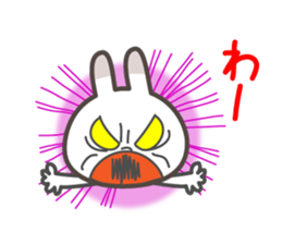 Spots rabbit [microphone talking] sticker #12337033