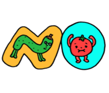 Vegetable love and friendship sticker #12337562