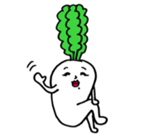 Vegetable love and friendship sticker #12337567