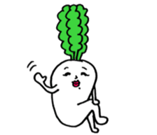 Vegetable love and friendship sticker #12337567