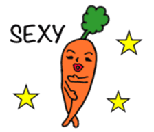 Vegetable love and friendship sticker #12337569