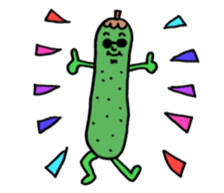 Vegetable love and friendship sticker #12337574