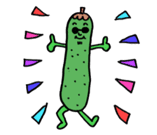 Vegetable love and friendship sticker #12337574