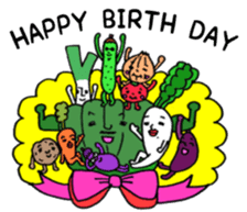 Vegetable love and friendship sticker #12337575