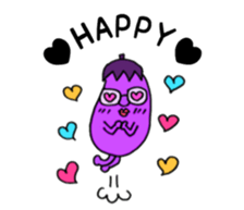 Vegetable love and friendship sticker #12337582