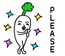 Vegetable love and friendship sticker #12337583