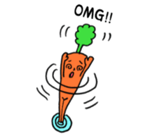 Vegetable love and friendship sticker #12337586