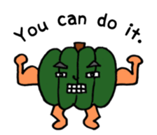 Vegetable love and friendship sticker #12337587