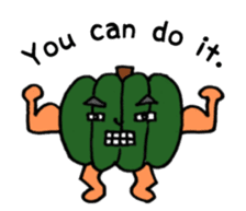 Vegetable love and friendship sticker #12337587