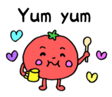 Vegetable love and friendship sticker #12337589
