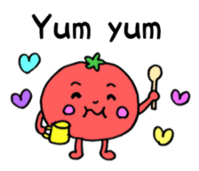 Vegetable love and friendship sticker #12337589