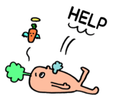 Vegetable love and friendship sticker #12337594