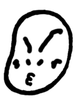 human being bean sticker #12337636
