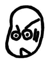 human being bean sticker #12337638