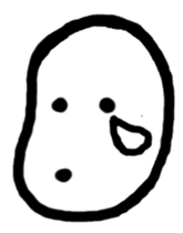human being bean sticker #12337648