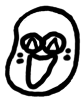human being bean sticker #12337658