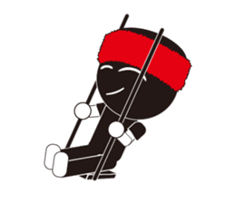Man of the red towel sticker #12337808