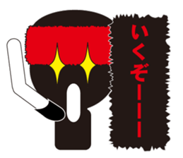 Man of the red towel sticker #12337811