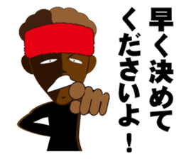 Man of the red towel sticker #12337827