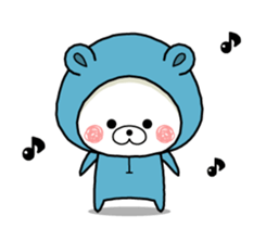 KUMAPOKO MOVE2 English sticker #12338167