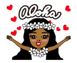 Dancing ! Anytime Hula Girl ! sticker #12338182
