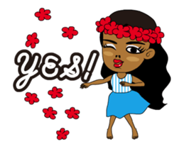 Dancing ! Anytime Hula Girl ! sticker #12338187