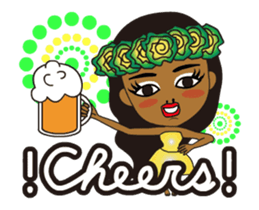 Dancing ! Anytime Hula Girl ! sticker #12338188