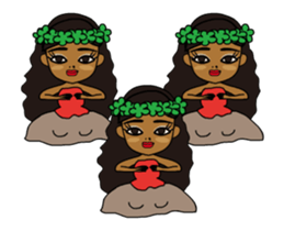 Dancing ! Anytime Hula Girl ! sticker #12338194