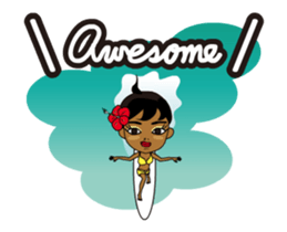 Dancing ! Anytime Hula Girl ! sticker #12338197