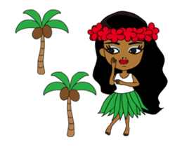 Dancing ! Anytime Hula Girl ! sticker #12338199