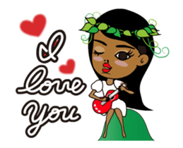 Dancing ! Anytime Hula Girl ! sticker #12338205