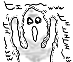 Surprised face. sticker #12338437