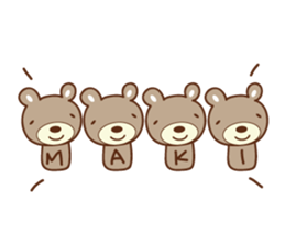 Cute bear Sticker for Maki sticker #12338847