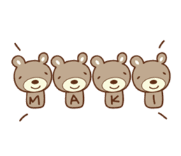 Cute bear Sticker for Maki sticker #12338847