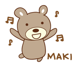 Cute bear Sticker for Maki sticker #12338855