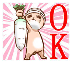 Life of no ear rabbit sticker #12339014