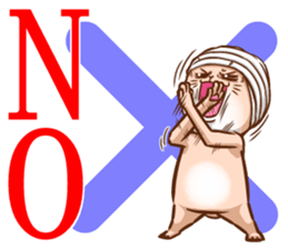 Life of no ear rabbit sticker #12339015