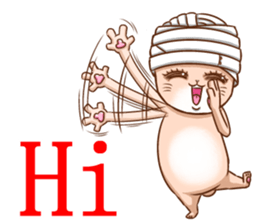 Life of no ear rabbit sticker #12339016