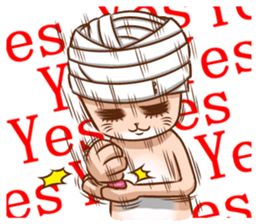 Life of no ear rabbit sticker #12339018