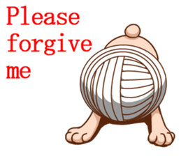 Life of no ear rabbit sticker #12339022