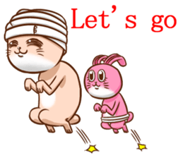 Life of no ear rabbit sticker #12339024