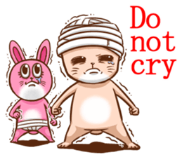 Life of no ear rabbit sticker #12339025