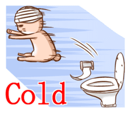 Life of no ear rabbit by haradamaruko sticker #12339028