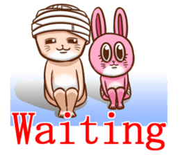 Life of no ear rabbit sticker #12339029