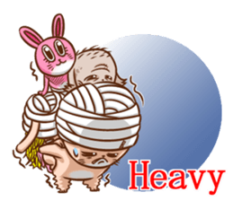 Life of no ear rabbit sticker #12339035