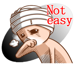 Life of no ear rabbit sticker #12339036