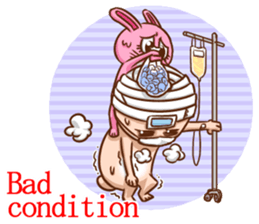 Life of no ear rabbit sticker #12339037