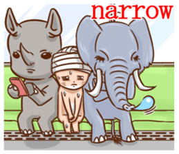 Life of no ear rabbit sticker #12339040