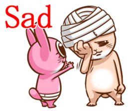 Life of no ear rabbit sticker #12339042