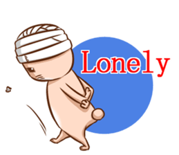 Life of no ear rabbit sticker #12339043